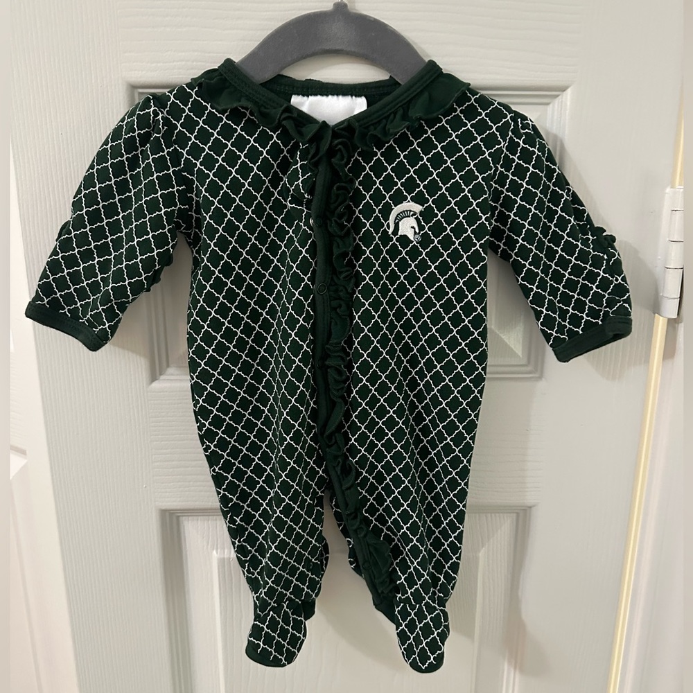Michigan State Baby Footie